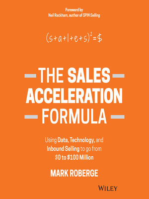 cover image of The Sales Acceleration Formula